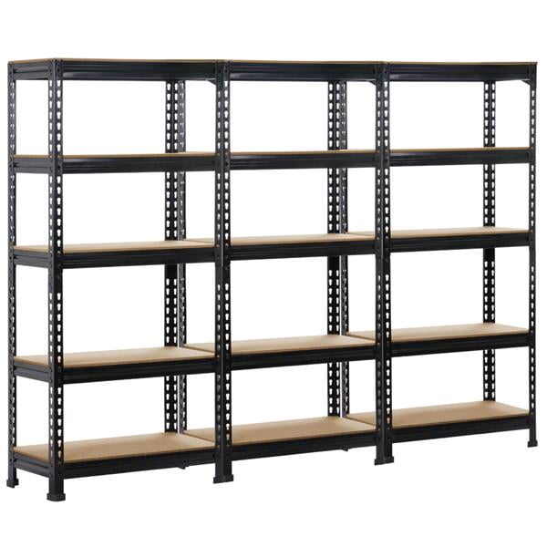 Modern Garage Shelving Units Shed Racking Storage Boltless Metal Shelves 5 Tier